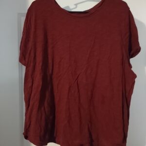 Old Navy Women's Burgundy Short Sleeve Tee